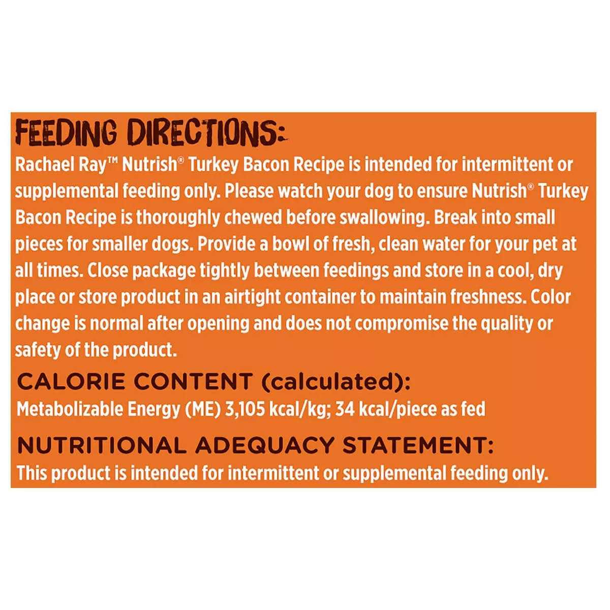 Rachael Ray Nutrish Dog Treats Hickory Smoked Turkey Bacon Recipe - Pet Supplies online store