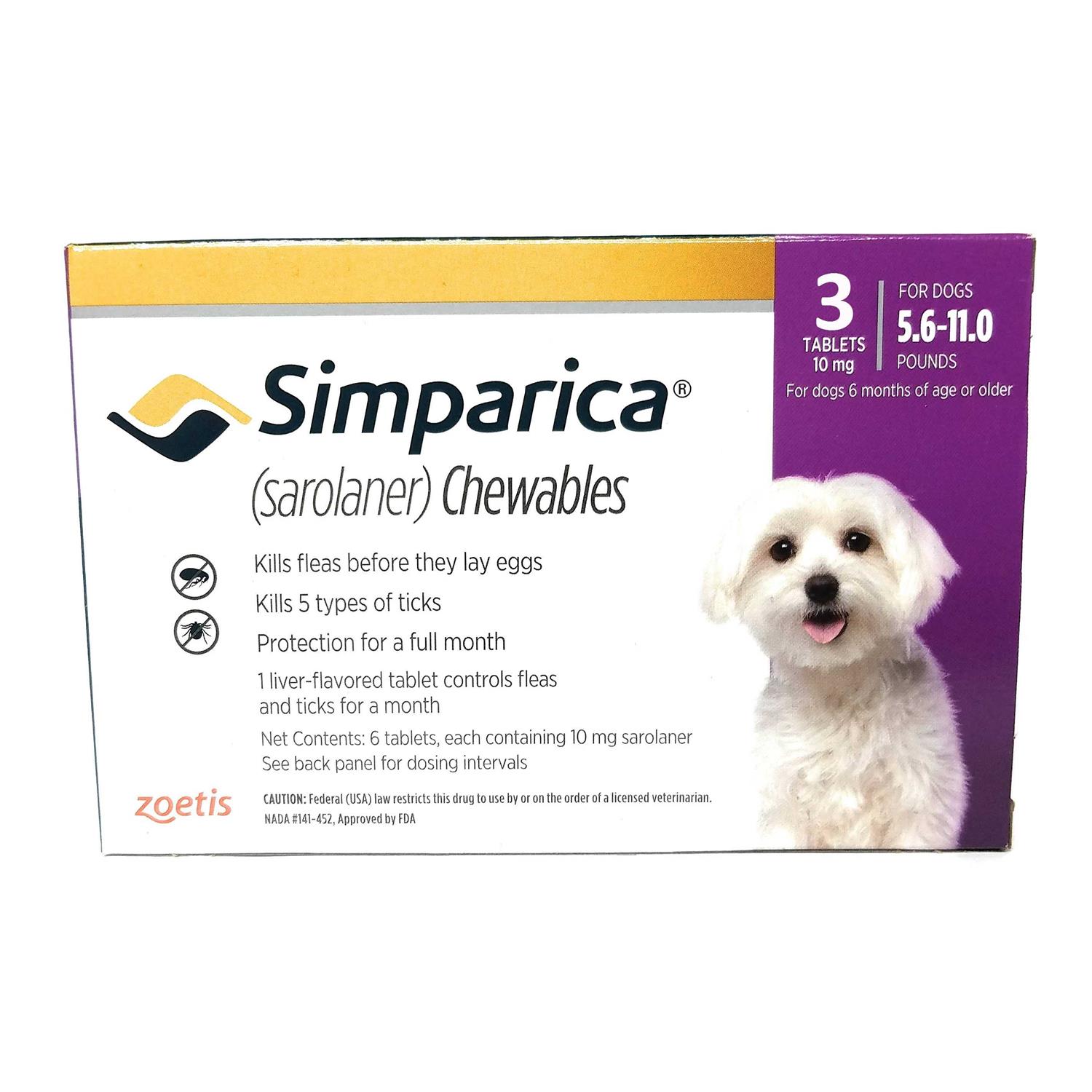 Simparica Chewable Tablets for Dogs - Pet Supplies online store