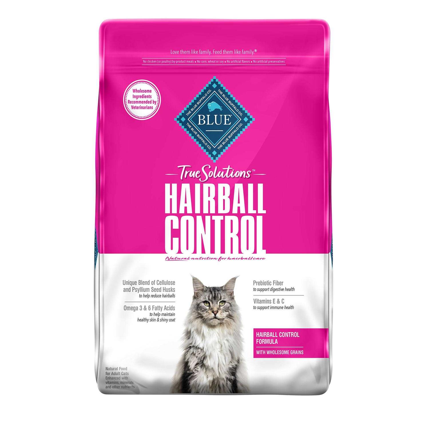 Blue Buffalo True Solutions Hairball Control Natural Adult Dry Cat Food - Pet Supplies online store