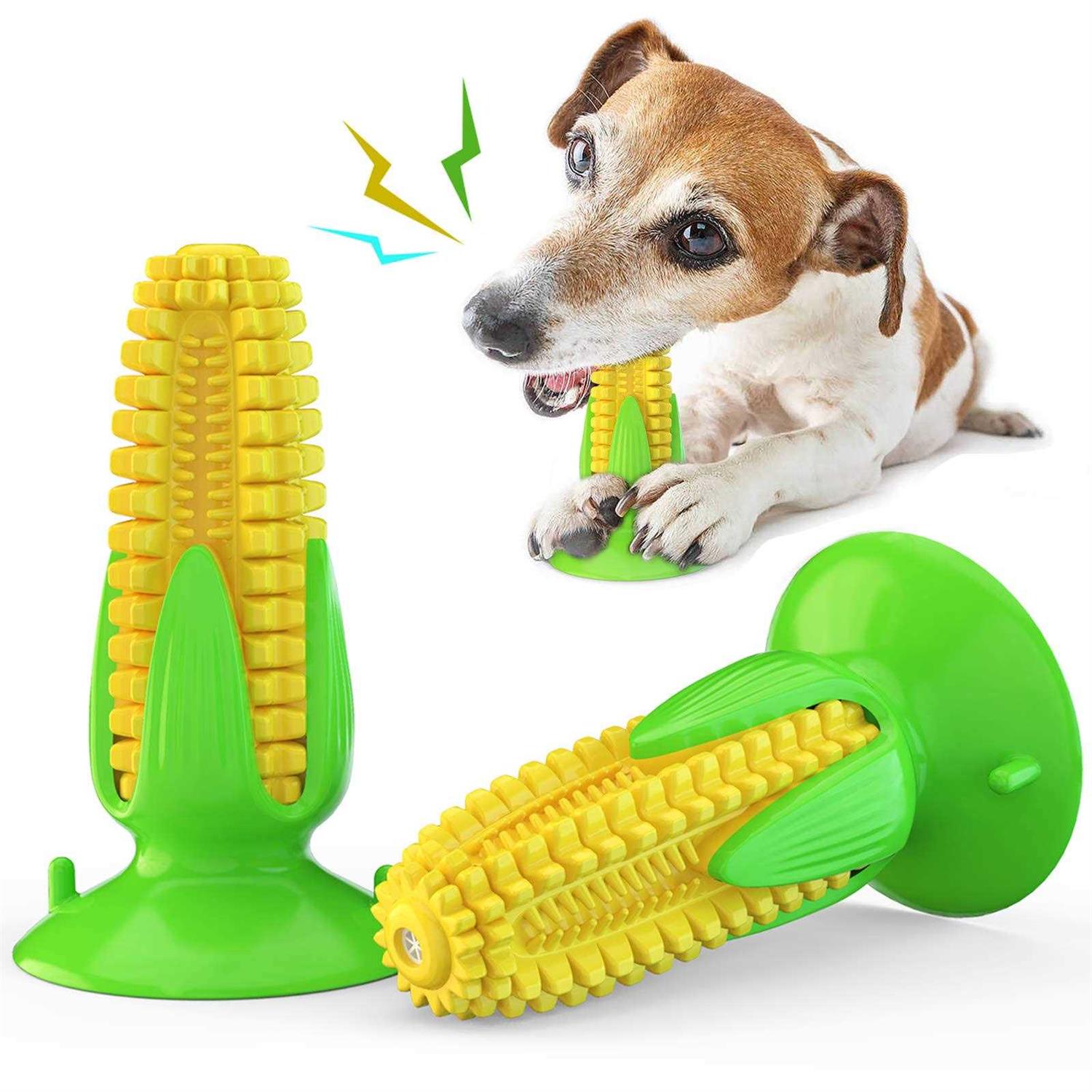 Carllg Puppy Teething Chew Toys, Dog Chew Toys Corn Stick Tough Toys for Training and Cleaning Teeth - Pet Supplies online store