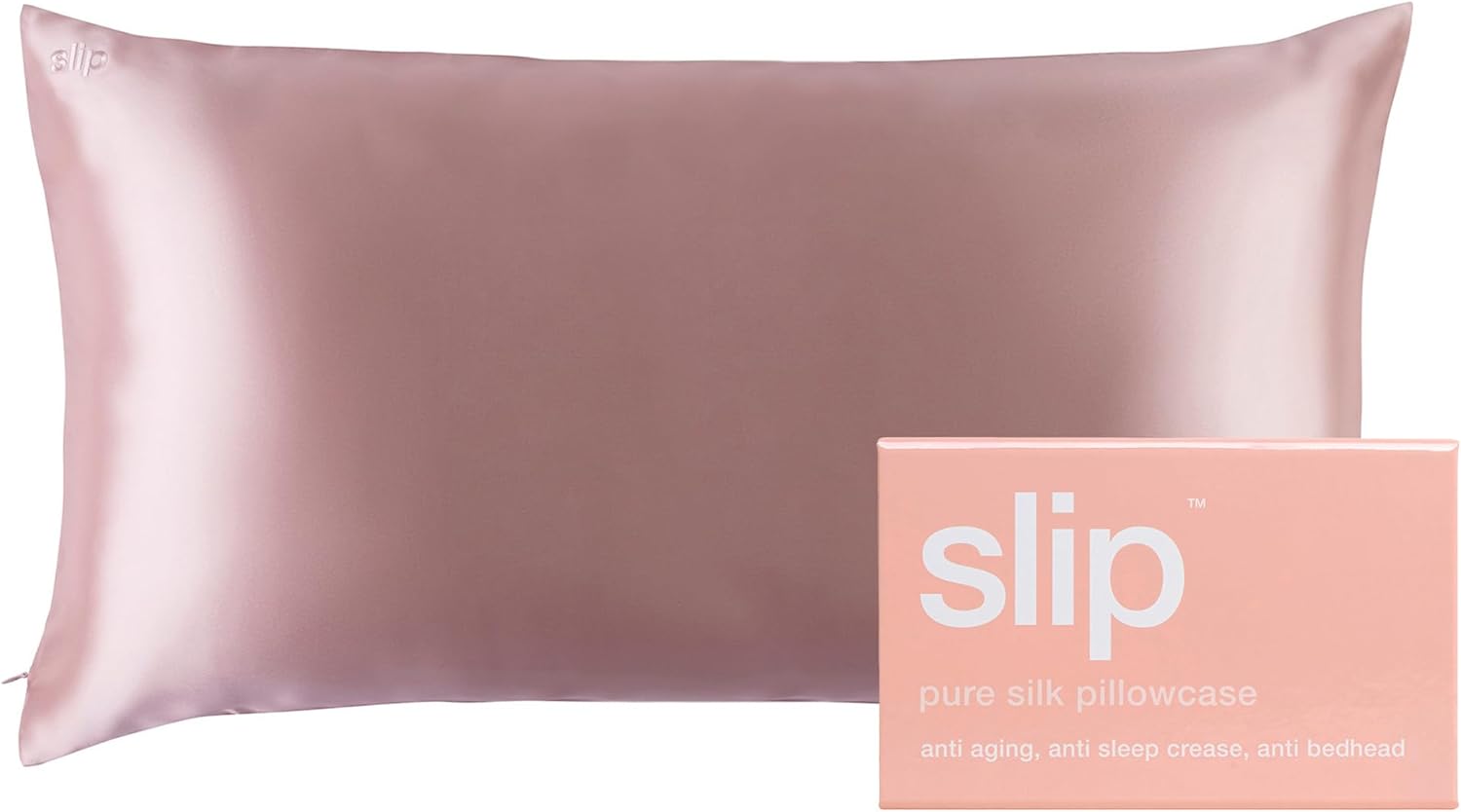 Slip Silk King Pillowcase, Pink (20