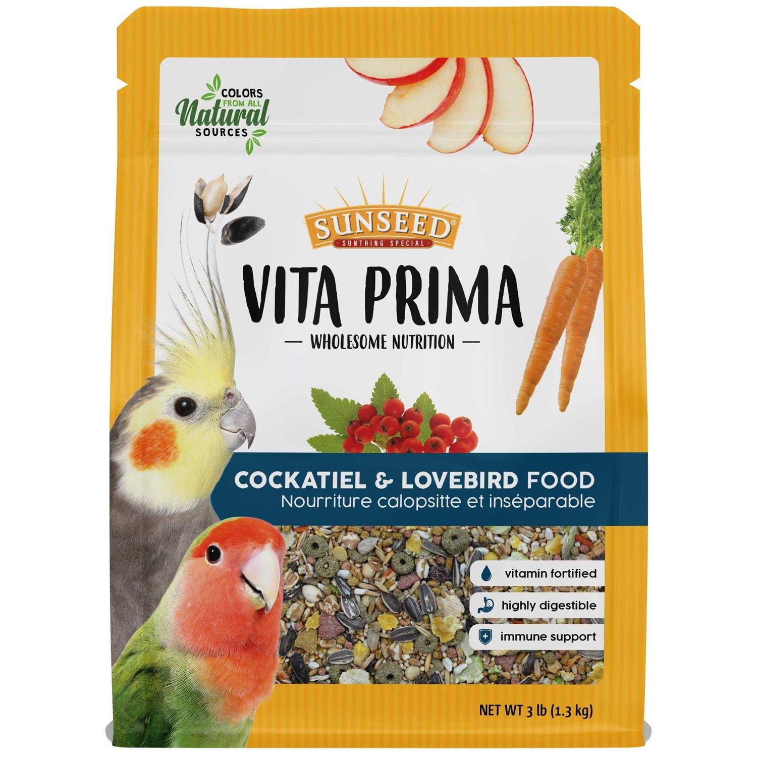 Sunseed Vita Prima Cockatiel & Lovebird Food - Pet Supplies online store