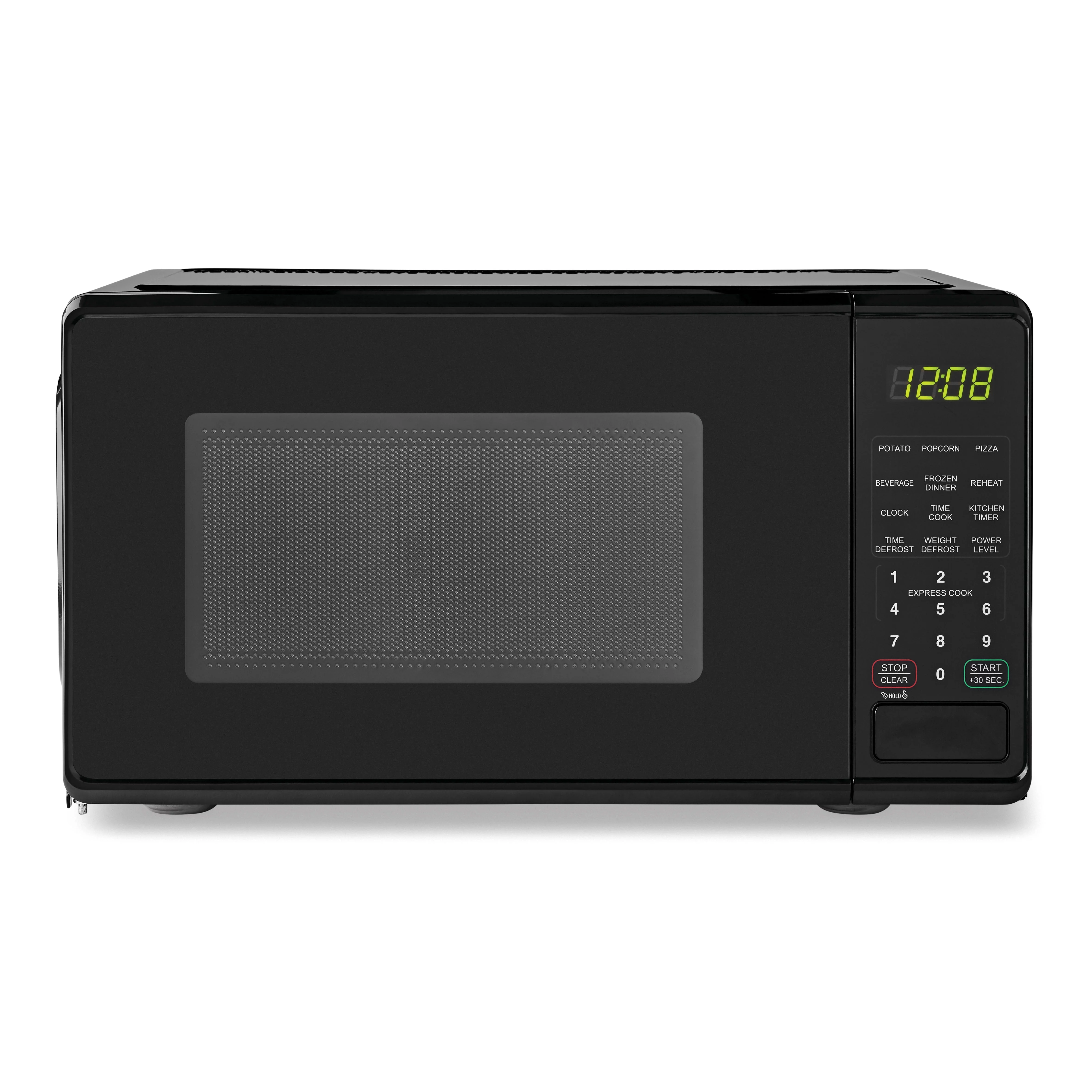 Mainstays 0.7 Cu ft Countertop Microwave Oven, 700 Watts, Black, New