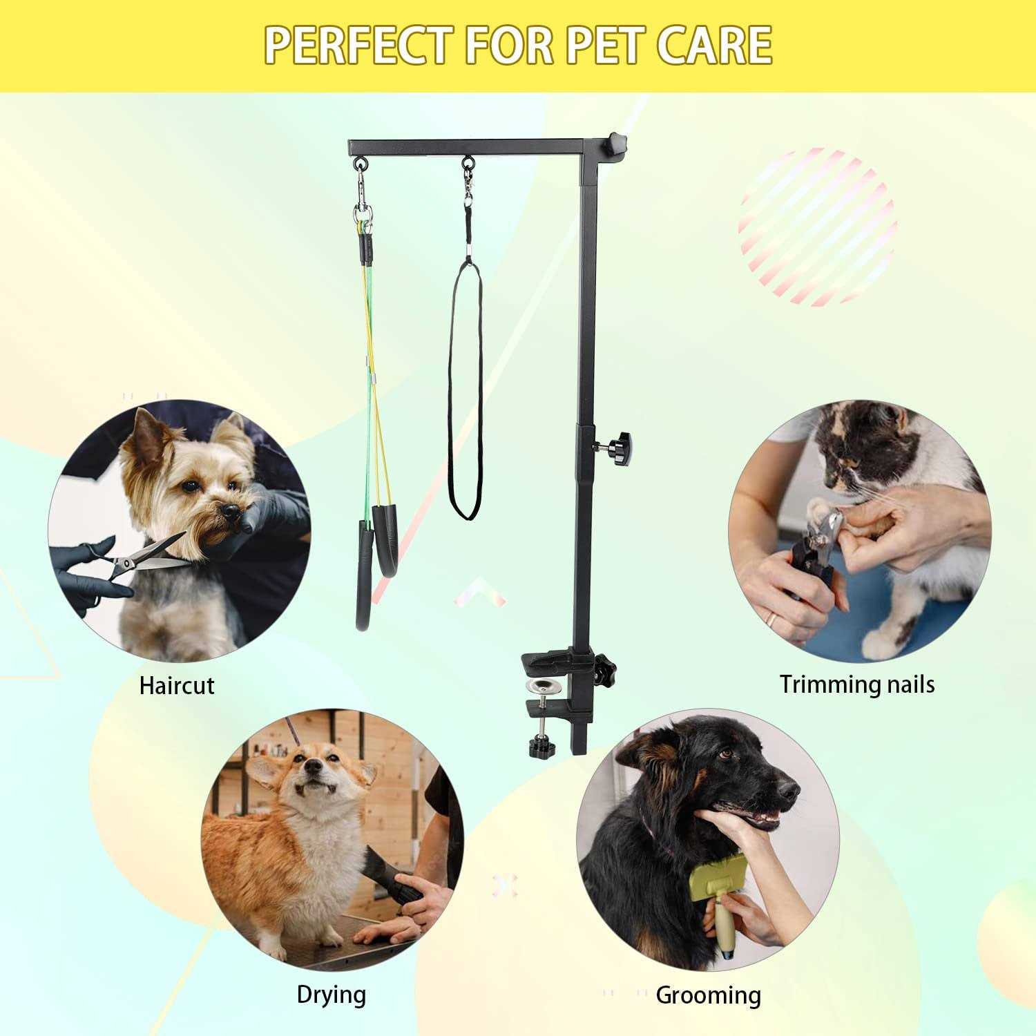 EGFKI Dog-Grooming-Arm 35 Adjustable Pet Grooming Table Arm with Clamp - Pet Supplies online store