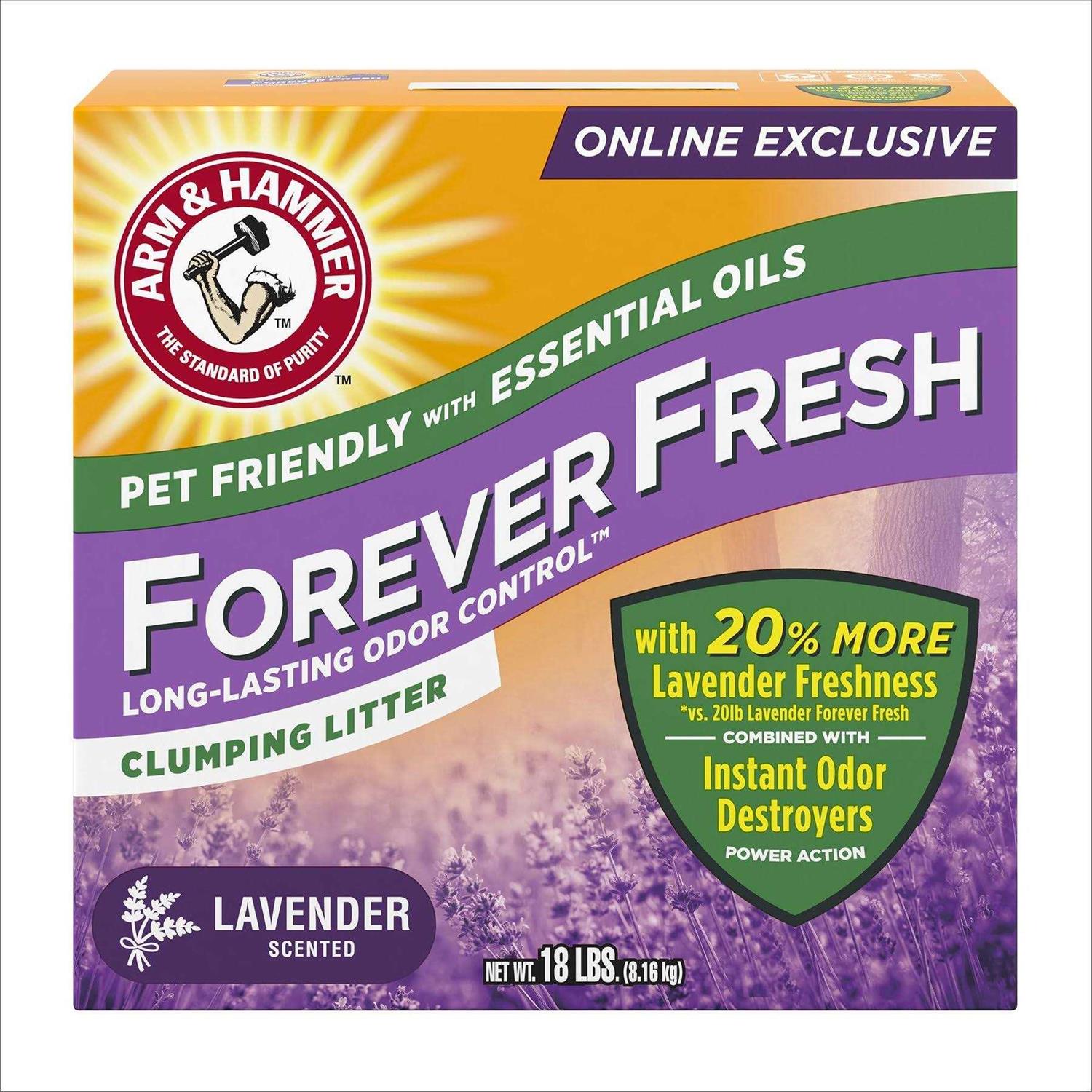 Arm & Hammer Forever Fresh Clumping Cat Litter Lavender - Pet Supplies online store