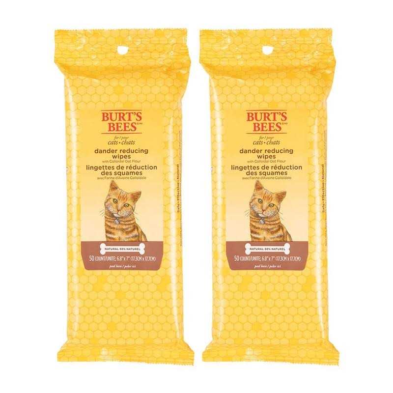 Burt's Bees Dander Reducing Wipes for Cats - Pet Supplies online store