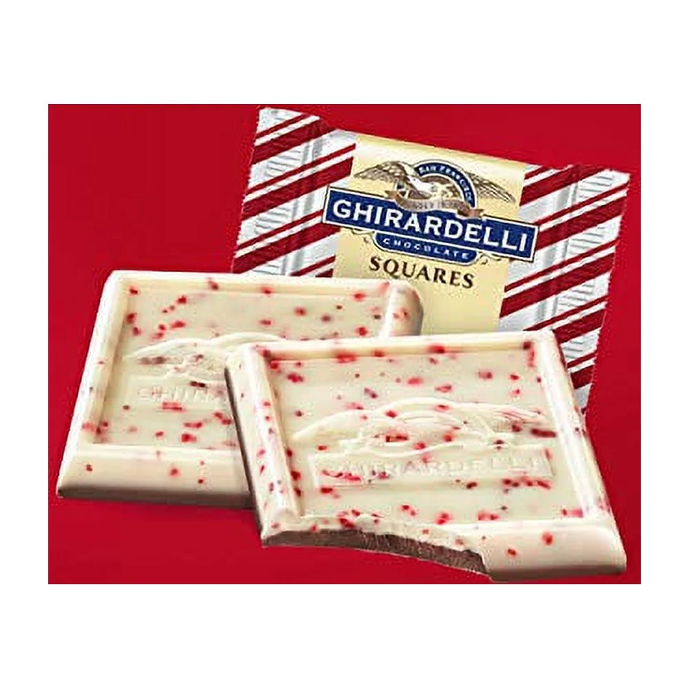 GHIRARDELLI Chocolate Squares, Peppermint Bark Assorted Chocolates, 20.99 OZ Bag,(packaging may vary) Milk Chocolate XXL 1.31 Pound (Pack of 1)