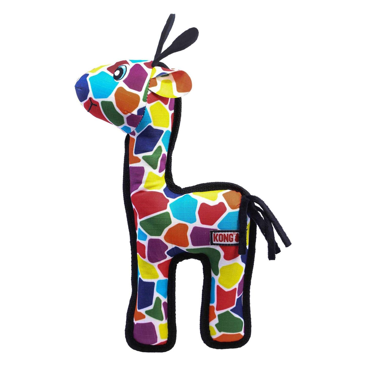 KONG Multicolor Ripstop Giraffe Dog Toy - Pet Supplies online store