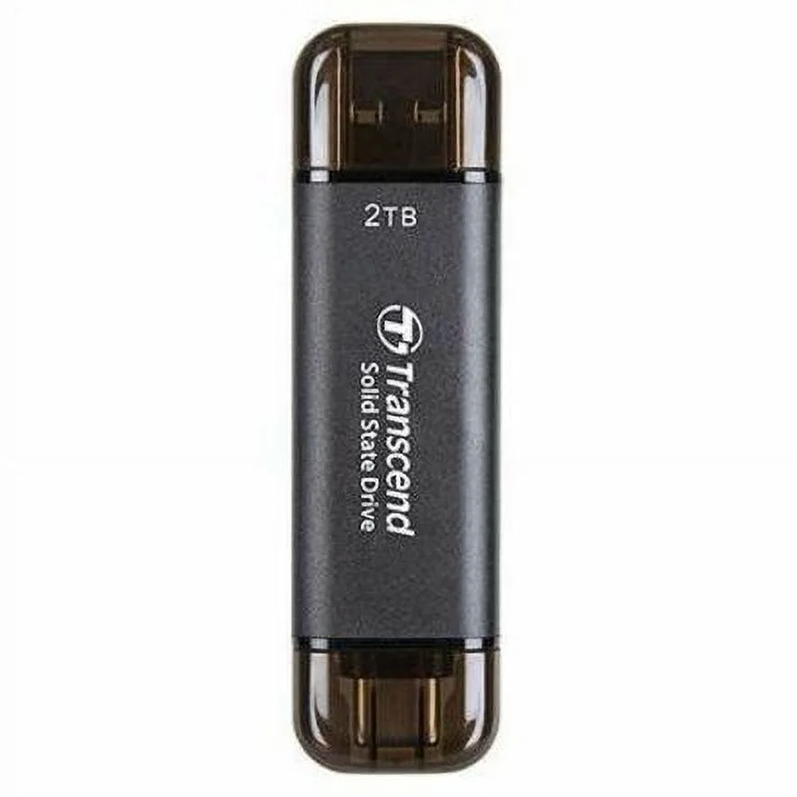 Transcend ESD310 2 TB Portable Solid State Drive, External, Black
