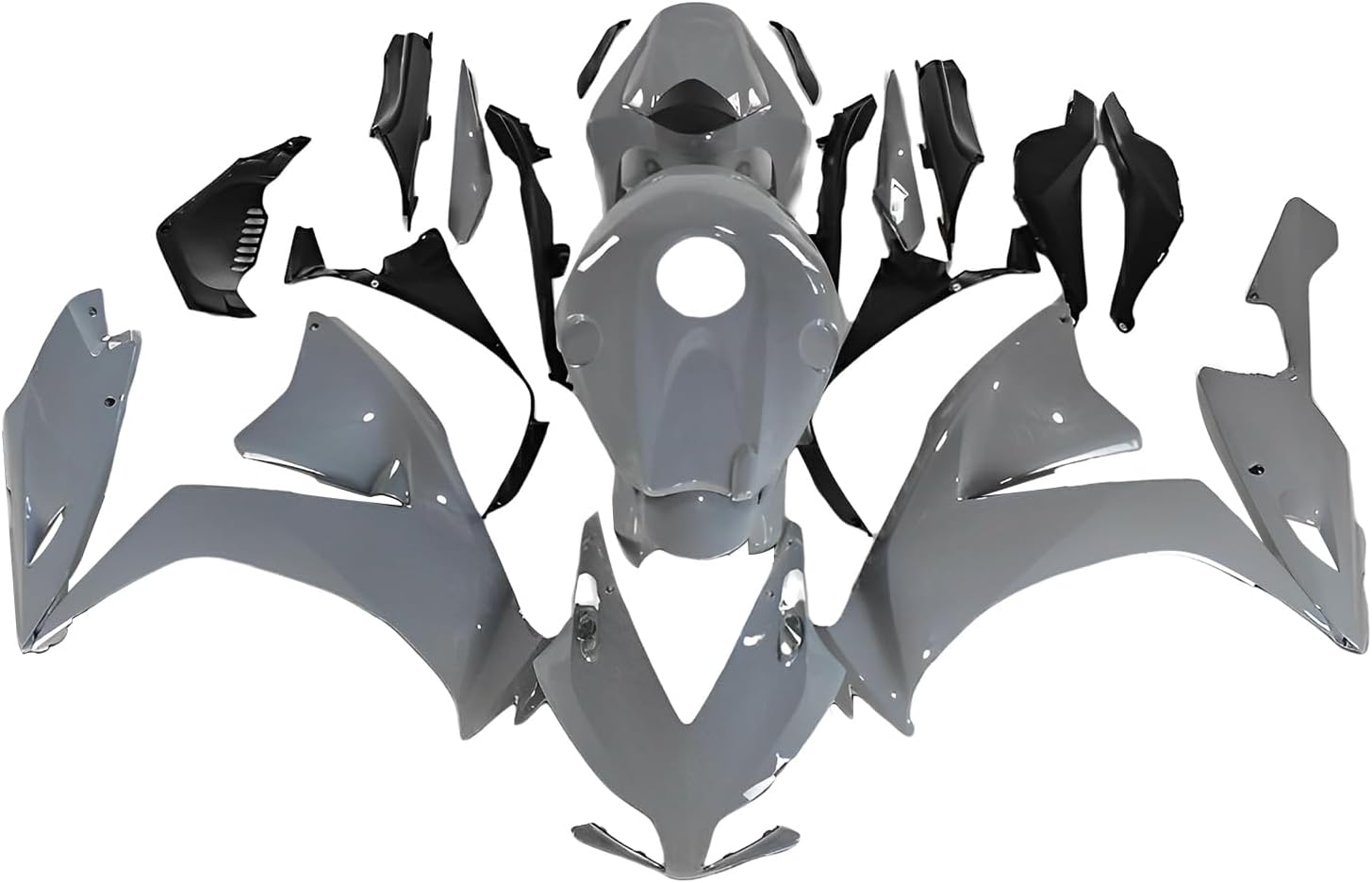 Injection Full Fairing Kit Compatible for Honda CBR1000RR 2012 2013 2014 2015 2016 CBR 1000RR CBR 1000 RR 12-16 ABS Plastic Motorcycle Bodywork Gloss Cement Grey