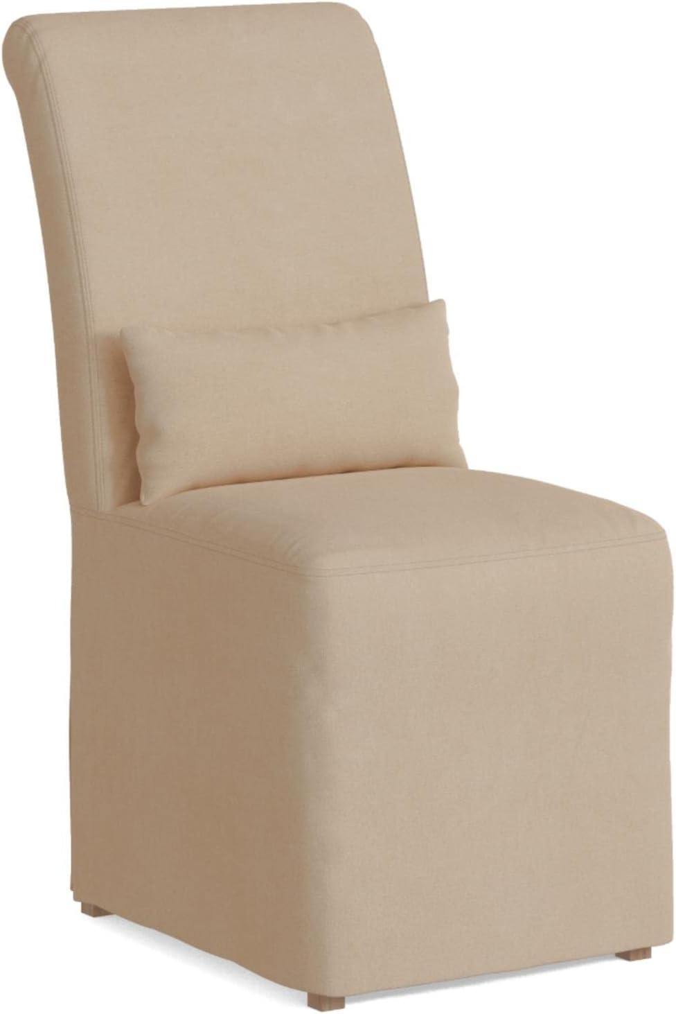 Sunset Trading Slipcovered Upholstered Dining Chair, Performance Fabric Tan