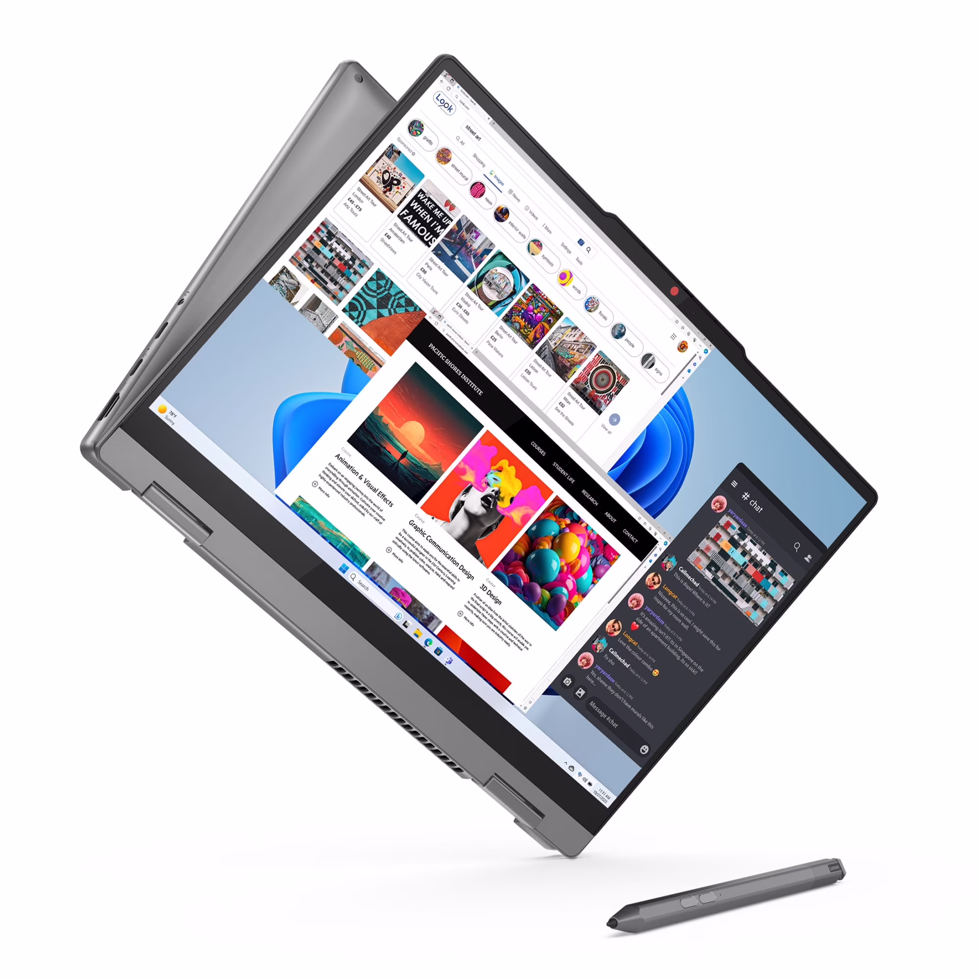 Lenovo IdeaPad 5 2-in-1 16" IPS Touchscreen Laptop, AMD Ryzen 7 8845HS, AMD Radeon 780M, 16GB RAM, 512GB SSD,Backlit,Windows 11 Pro