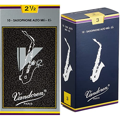 Vandoren SR613 Alto Sax V.12 Reeds Strength 3; Box of 10