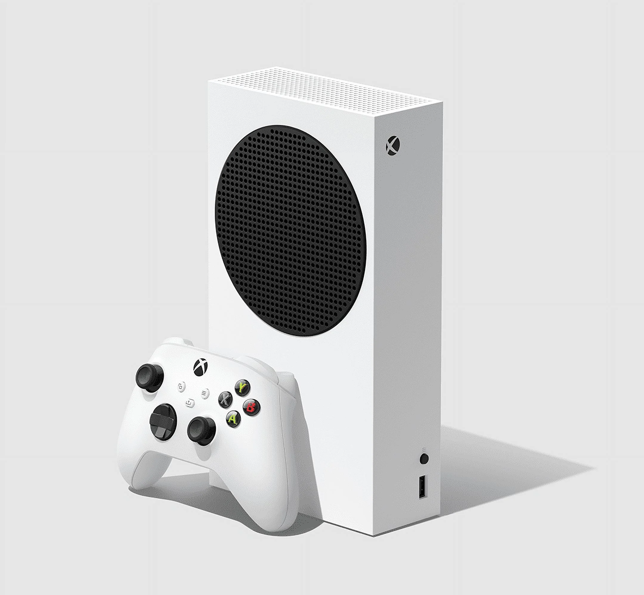 2020 New Xbox 512GB SSD Console - White Xbox Console and Wireless Controller with Two Xbox Wireless Controllers Robot White and Shock Blue