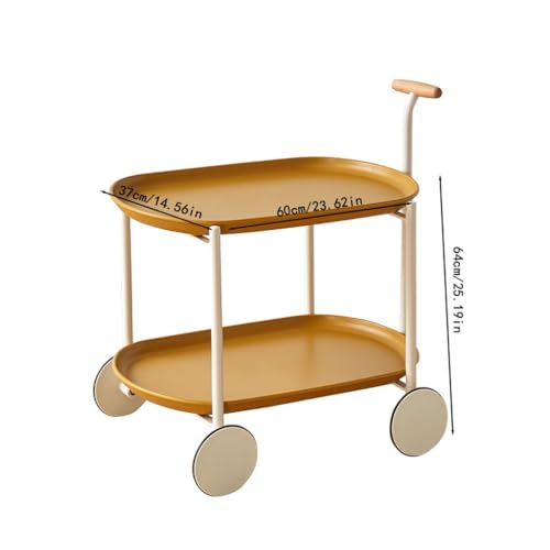 Tea Table for Living Room Nordic Creative Sofa Side Table, Mobile Living Room Table, Moon Cart Small Coffee Table Coffee Table