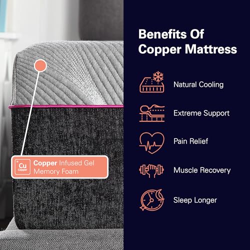 Bridgevine Home Flex Head 4-Layer Memory Foam Adult Mattress, 11 Inches, Mattress-in-a-Box, Queen Size, Charcoal Knit Cover