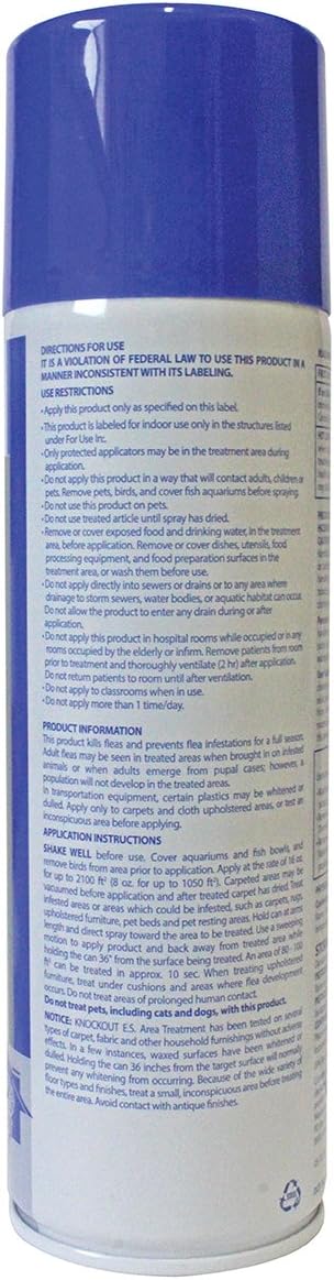 Virbac Knockout E.S. Area Treatment Carpet Spray, 16-Ounce