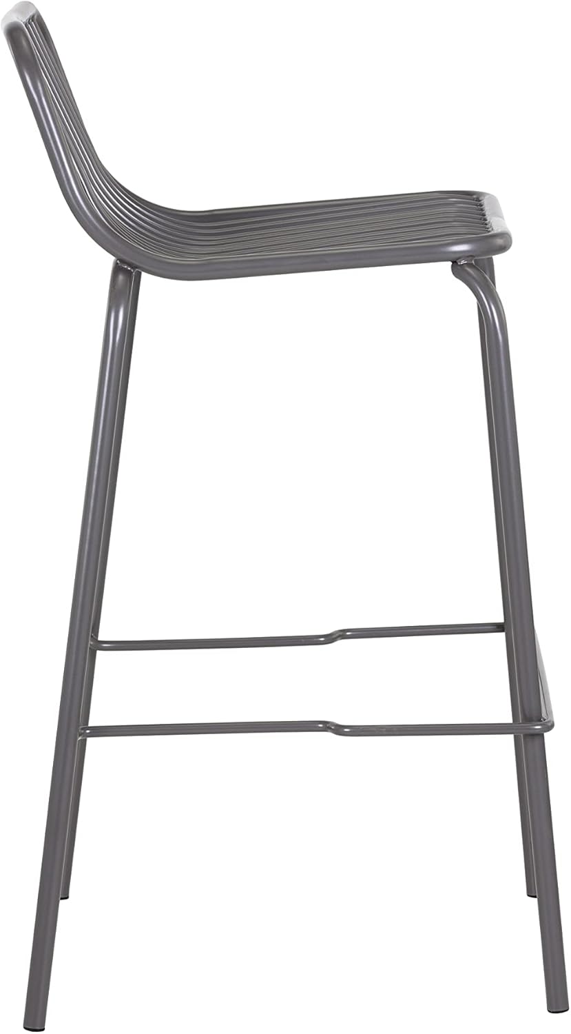 Cypress Outdoor Counter Stool - Dark Grey (Set of 2)