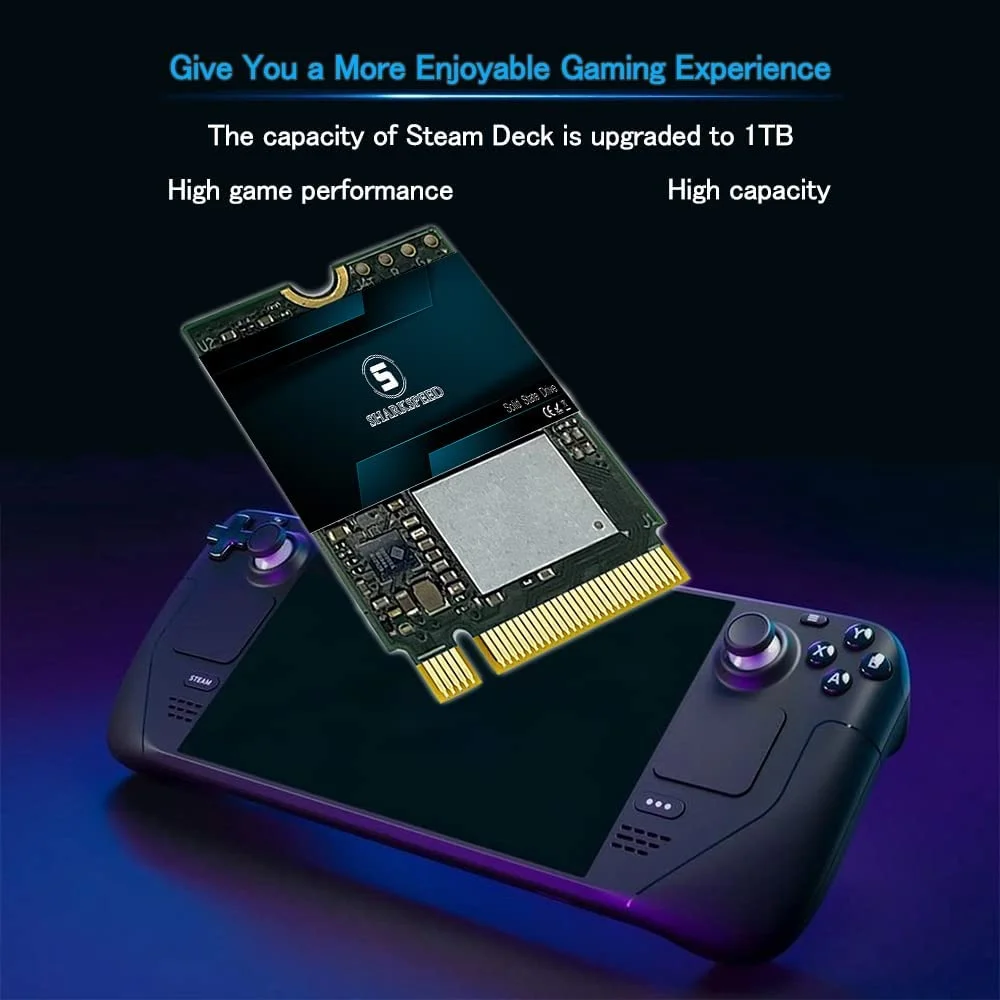 SSD 256GB M.2 2230 NVMe PCIe Gen 3.0X4 SSHARKSPEED Internal Solid State Drive,&nbsp;Compatible with Steam Deck, Microsoft Surface Pro, Ultrabook, Laptop, Desktop PC (M.2 2230 PCIe, 256GB)