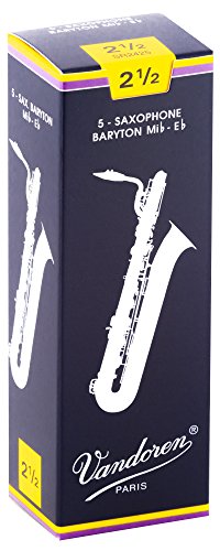 Vandoren SR243 Bari Sax Traditional Reeds Strength 3; Box of 5