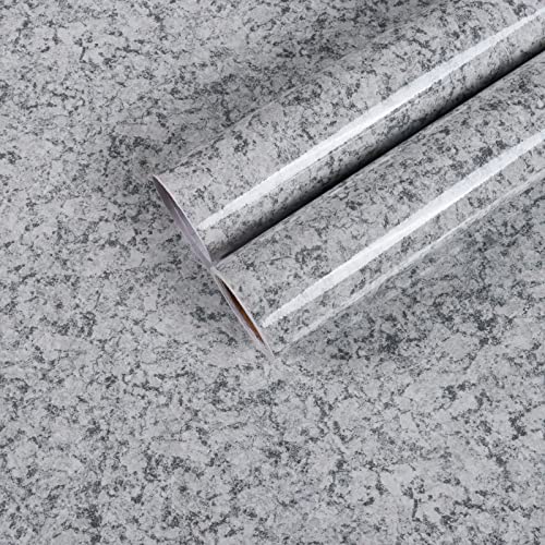 CHICHOME Grey Granite Countertop Contact Paper Waterproof 30x118 Inch Wide Marble Peel and Stick Wallpaper Removable Faux Granite Contact Paper for Countertops Vinyl Kitchen Counter Table Top Sticker