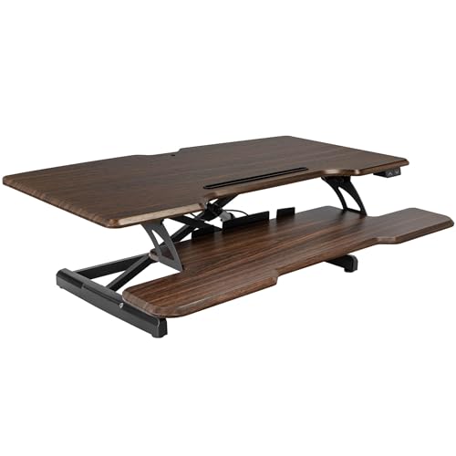 Mount-It! Electric Standing Desk Converter with 38