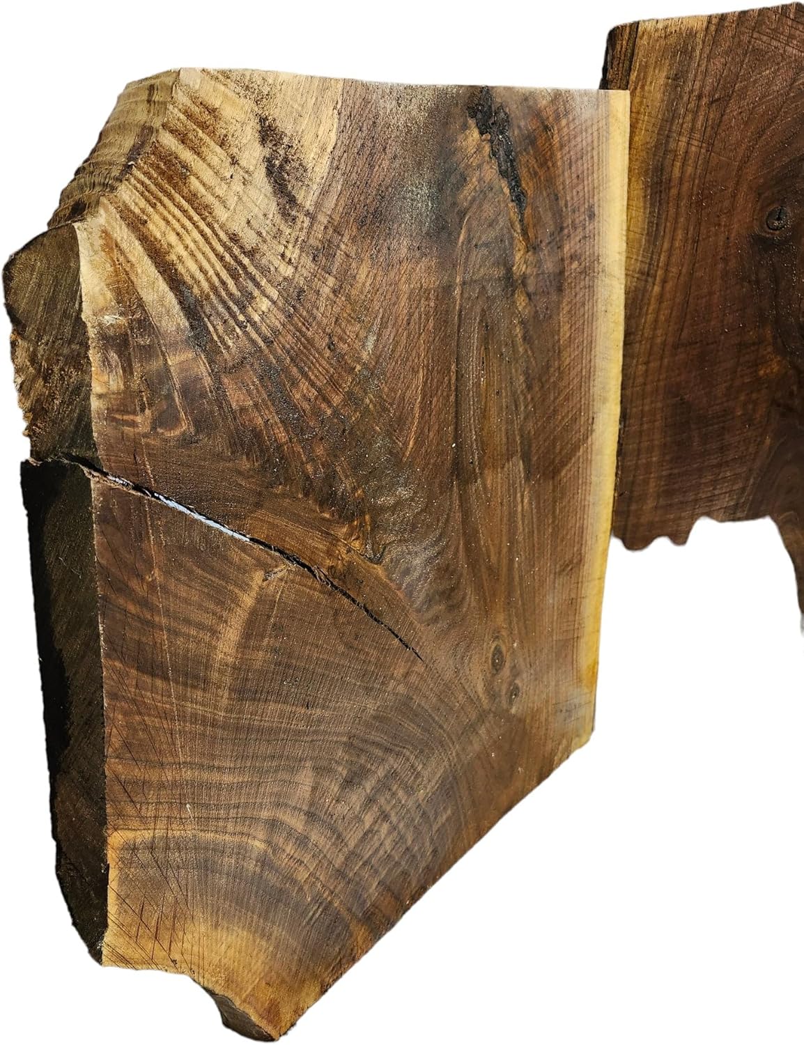 Black Walnut Crotch Figure Live Edge Slabs **2 Pack**Rustic