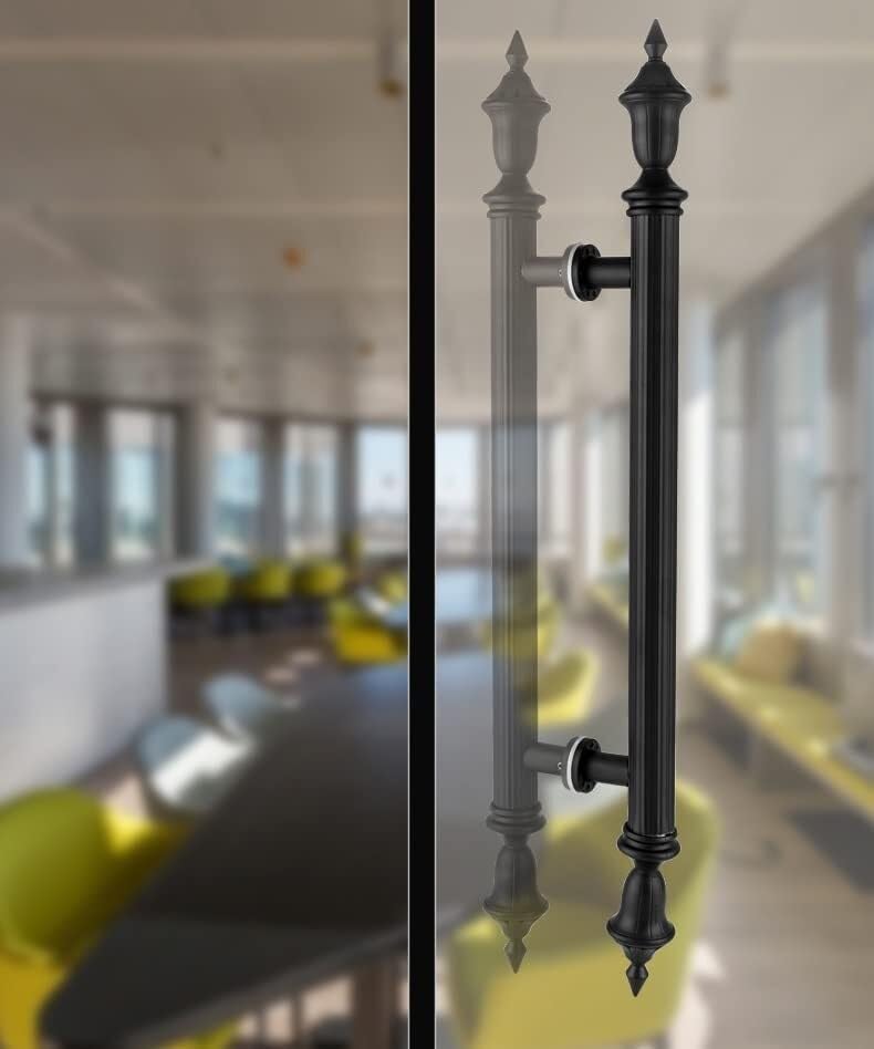 Barn Door Push Pull Door Handle Antique Door Handle and Pull Hardware,Gate Warehouse Apartment,Smooth Door Pull Handle,Stainless Steel Sliding Metal Door Handle