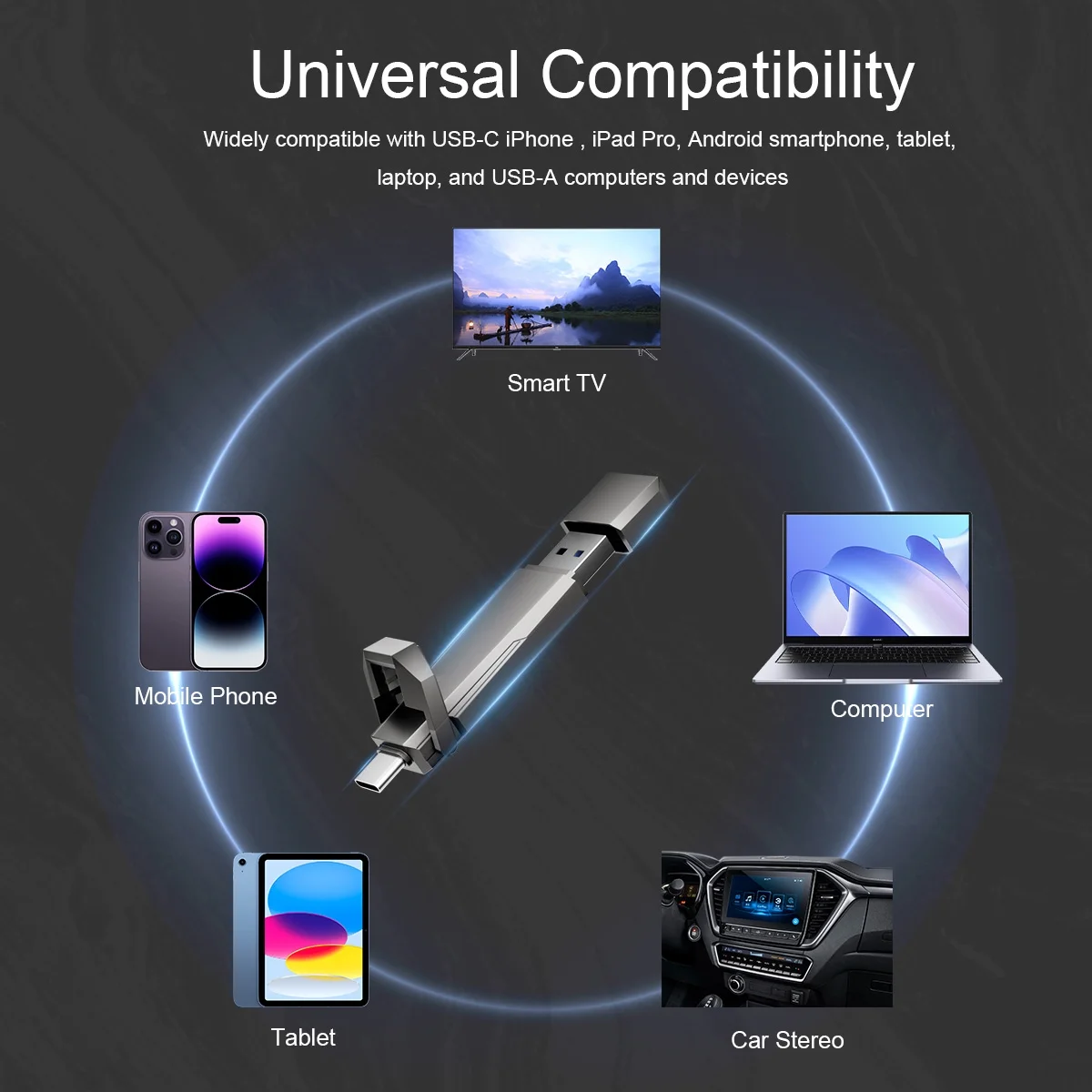 External Hard Drive 512G, KEXIN External SSD USB 3.2 Gen 2 Type C Thumb Drive up to 1000MB/s Portable SSD, Gray