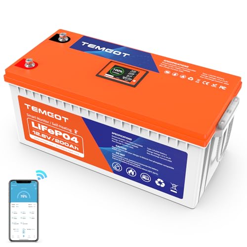 12V 100AH Group 24 Self-Heating LiFePO4 Lithium Battery with Touchable Smart Display & APP Monitoring, Built-in 100A BMS,1280W Load Power, 5000+ Cycles, Perfect for RV/Camper, Solar, and Off-Grid