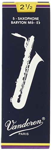 Vandoren SR243 Bari Sax Traditional Reeds Strength 3; Box of 5