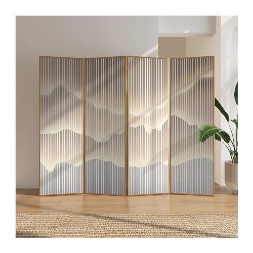 Privacy Screen Room Divider 180cm Tall Screen Divider for Room Separation 4 Panels, Decor Modern Partition Privacy Screen Panels Room Separator with Metal Frame & Waterproof Screen, Commercial/Home(Li