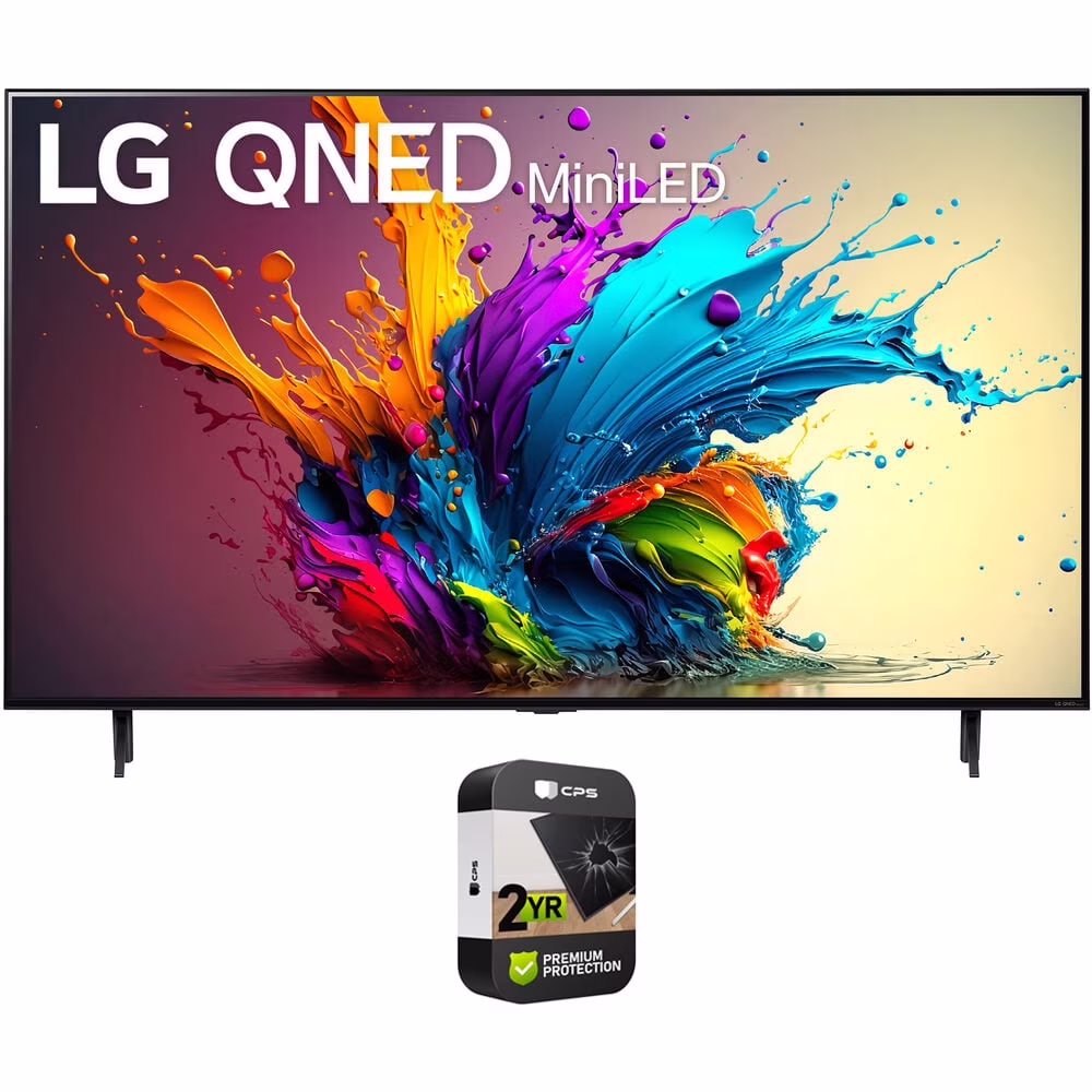 LG 65QNED90TUA 65-Inch 4K HDR Smart Quantum Dot NanoCell Mini LED TV (2024) Bundle with 2 Year Extended Warranty