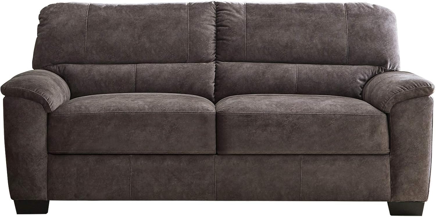 Coaster Home Furnishings Hartsook 3-Piece Pillow Top Arm Charcoal Grey Living Room Set (509751-S3)