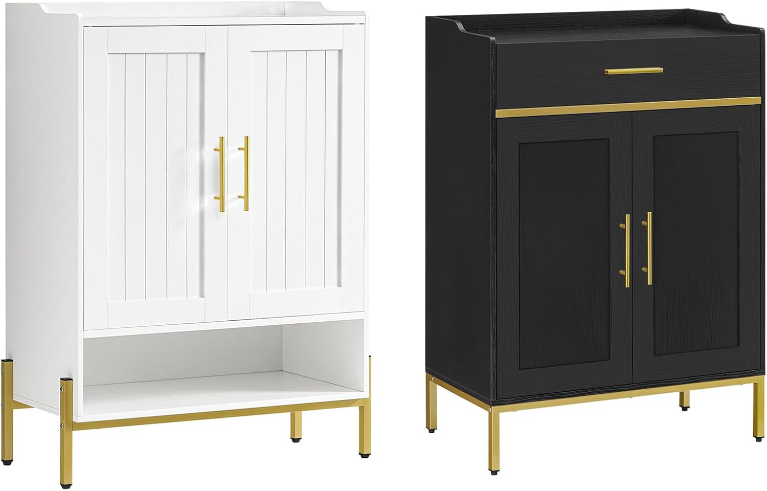 HOOBRO Shoe Storage Cabinet for Entryway, Shoe Cabinet with Doors, 4-Tier Shoe Rack Storage with Adjustable Shelves for Hallway, Living Room DB14SC01-DW41SC01