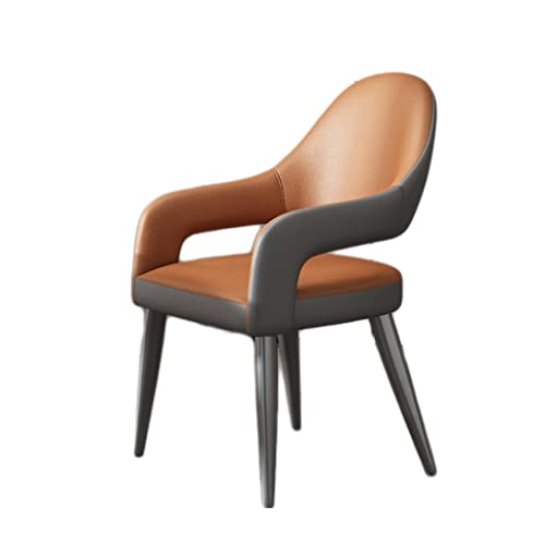 Armchair Accent Chair Kitchen Furniture Design Dining Rooms Modern Designer Chair Ergonomic Living Room Furniture Chaises, Orange