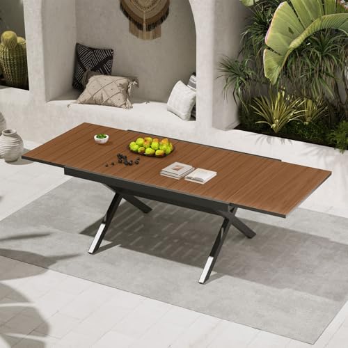 Grand patio Expandable Patio Dining Table, Extra Large 94.5