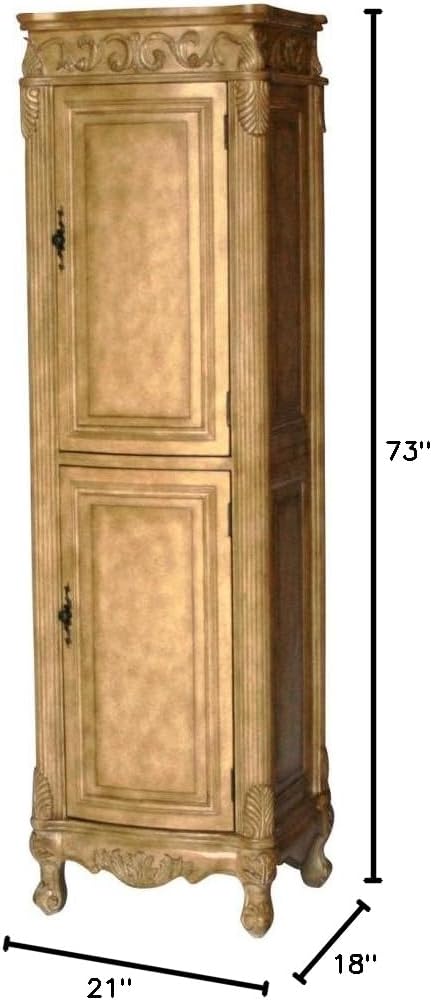 Antique Style Bathroom Linen Cabinet Model 2917-T