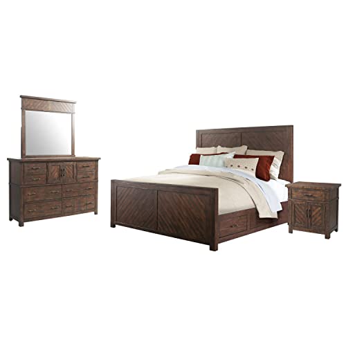 Picket House Furnishings Dex Platform Storage Bedroom Set Queen/4 Piece