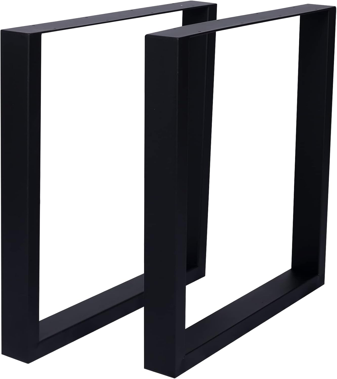 2 Pcs Square Table Legs Wide Metal Table Legs Steel Desk Legs Table Leg Dining Table Legs 27.6 x 3.10 x 28.50 Inch 28 * 35