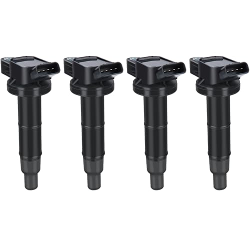 DRIVESTAR UF333 Iridium Spark Plug Ignition Coil Pack 2002-2010 for Toyota Camry,2008-2010 Corolla,2001-2007 Highlander,2010-2012 for Lexus HS250h,2005-2010 tC,2009-2010 Vibe 2.4L L4