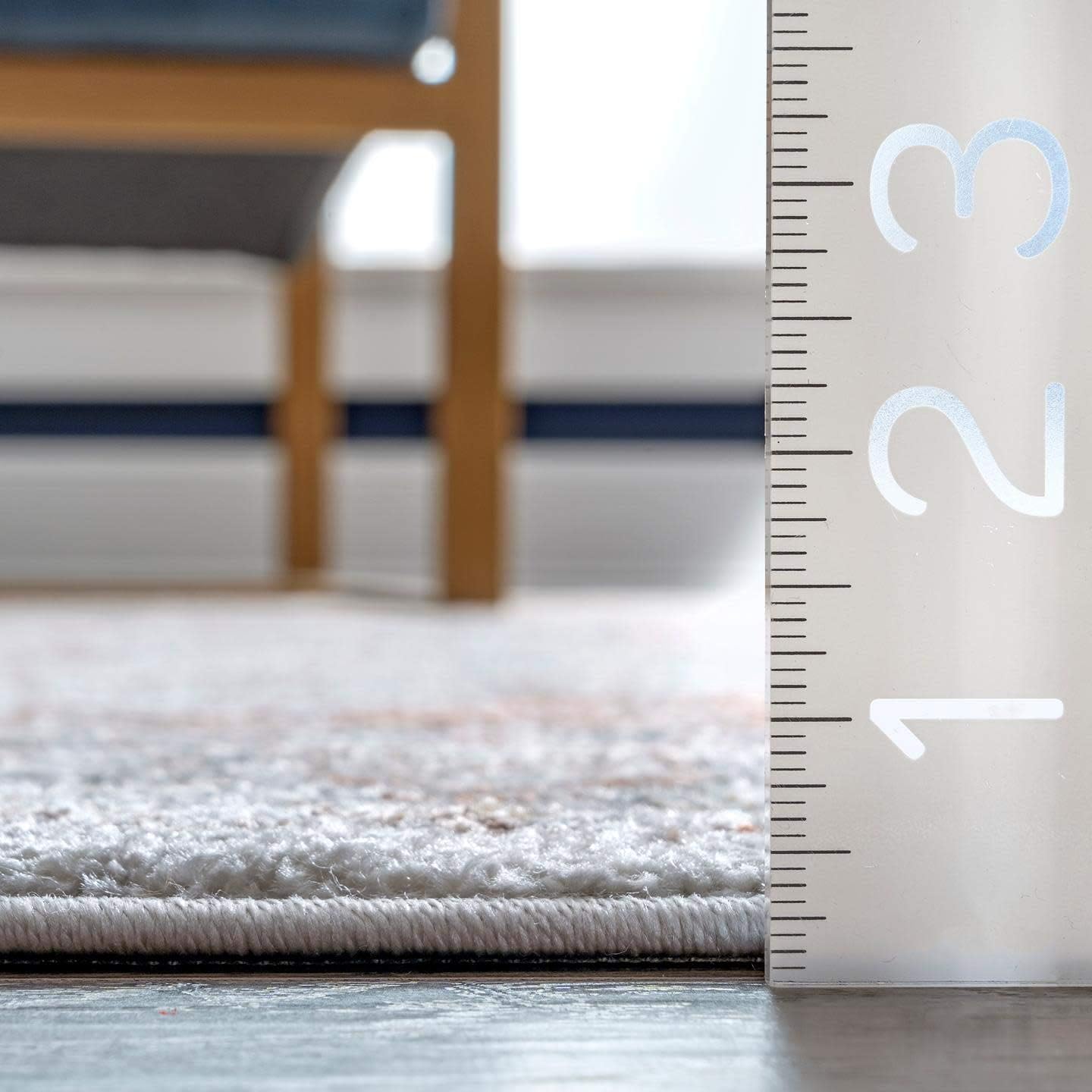 nuLOOM Jacquie Vintage Floral Area Rug - 8x10 Area Rug Transitional Silver/Ivory Rugs for Living Room Bedroom Dining Room Kitchen