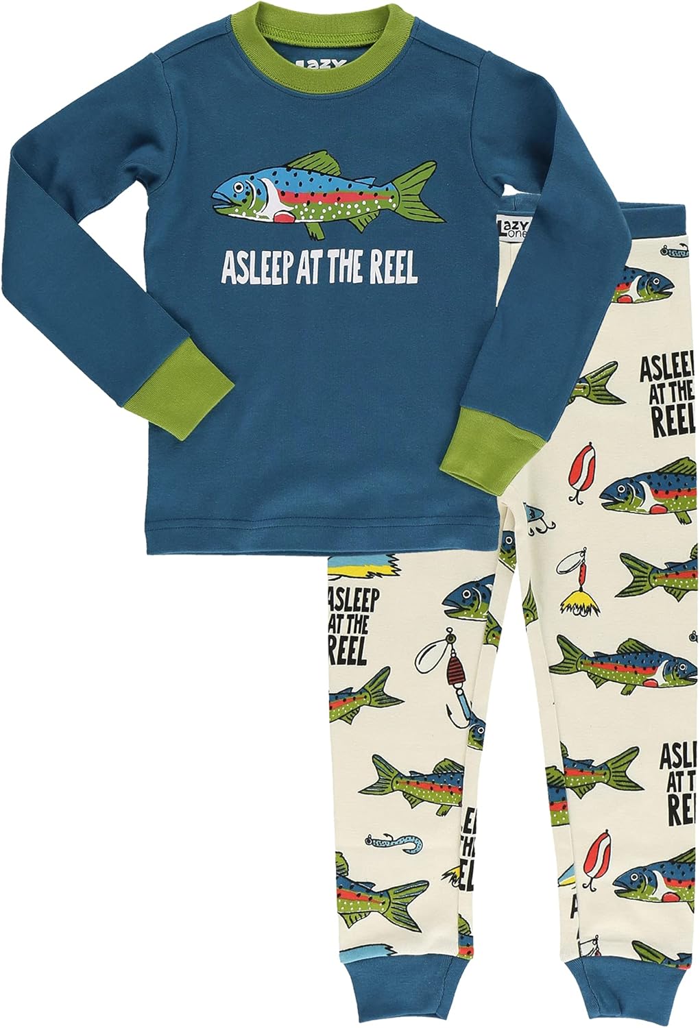 Lazy One Warm Long-Sleeve PJ Sets for Girls and Boys, Funny Animal Kids' Pajama Sets, Cozy, Comfy