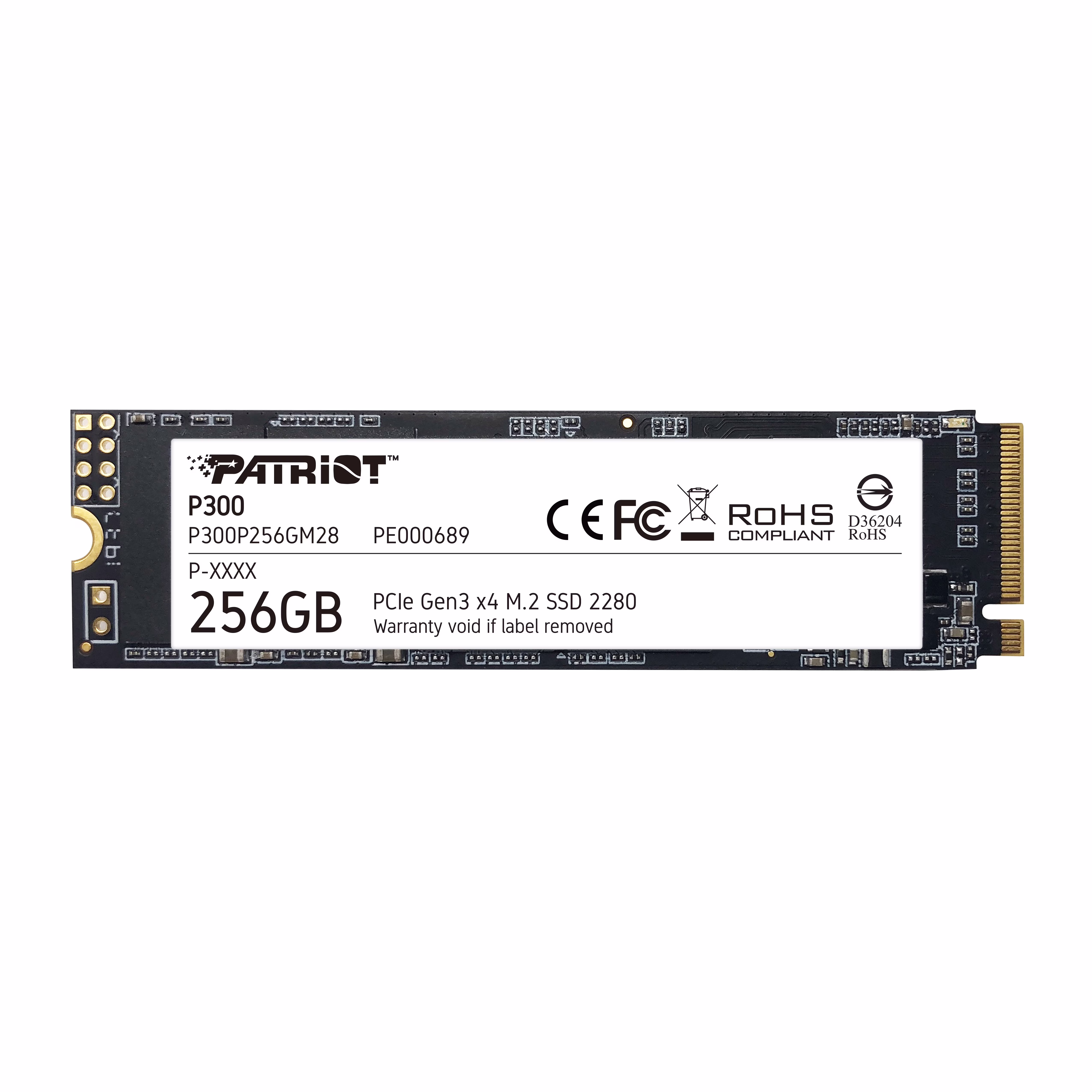 Patriot Memory P300 256 GB Solid State Drive, M.2 2280 Internal, PCI Express NVMe (PCI Express NVMe 3.0 x4)