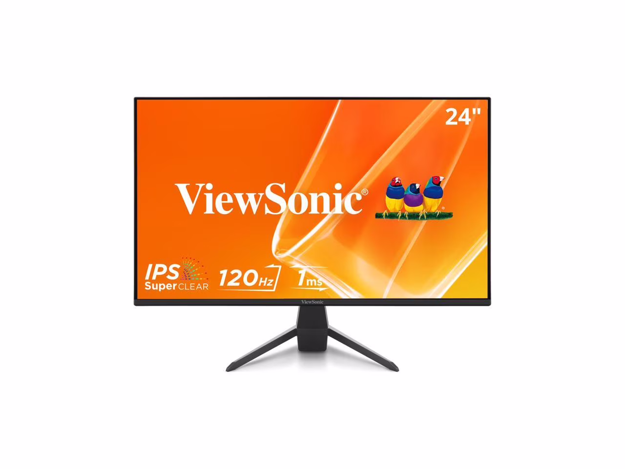 ViewSonic VX2470-MHD 24 Inch 1080p IPS Monitor with 120Hz, 1ms, Variable Refresh Rate, Eye Care, HDMI, VGA and DisplayPort Inputs