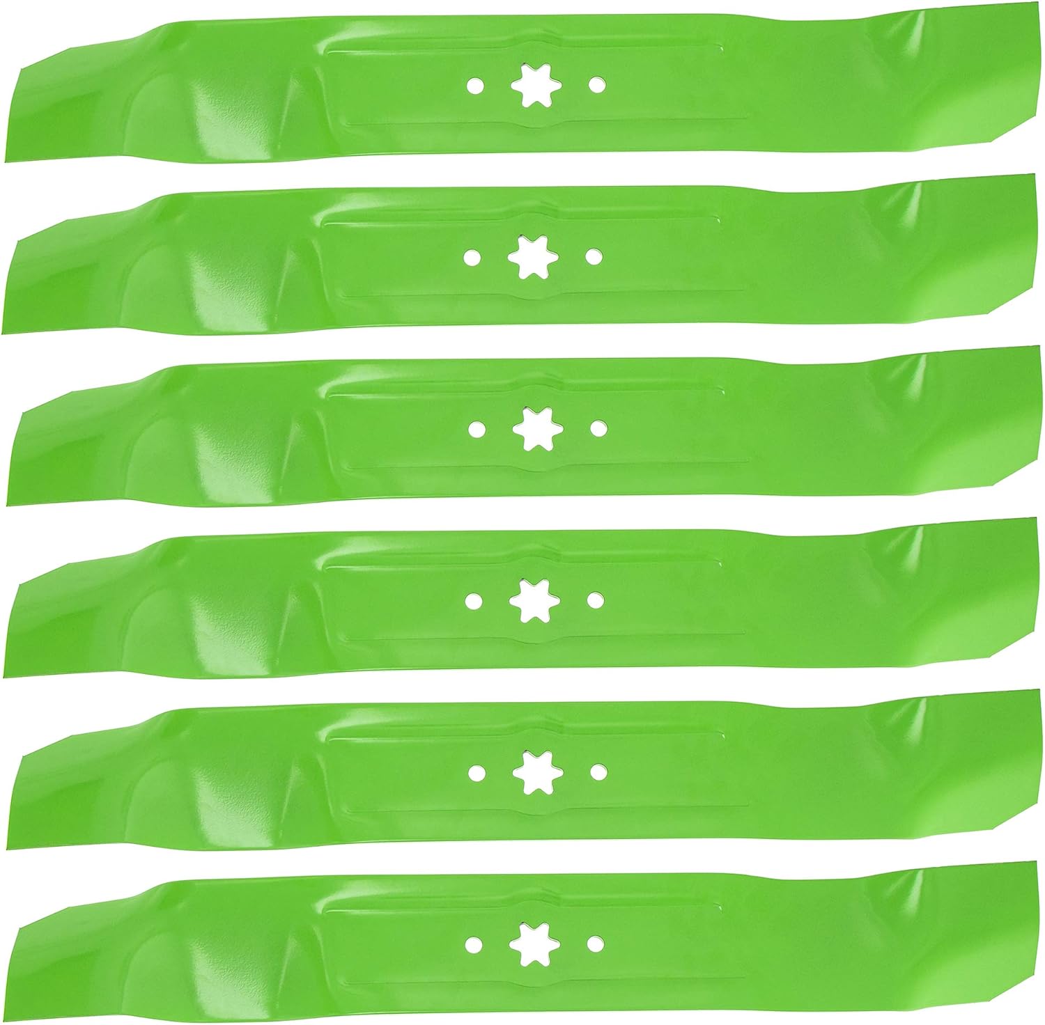 8TEN LawnRAZOR Blade for MTD 942-0616A 742-0616A Cub Cadet 742-04126 RZT-42 RZT42 Toro 42-inch Deck (High Lift) 6 Pack