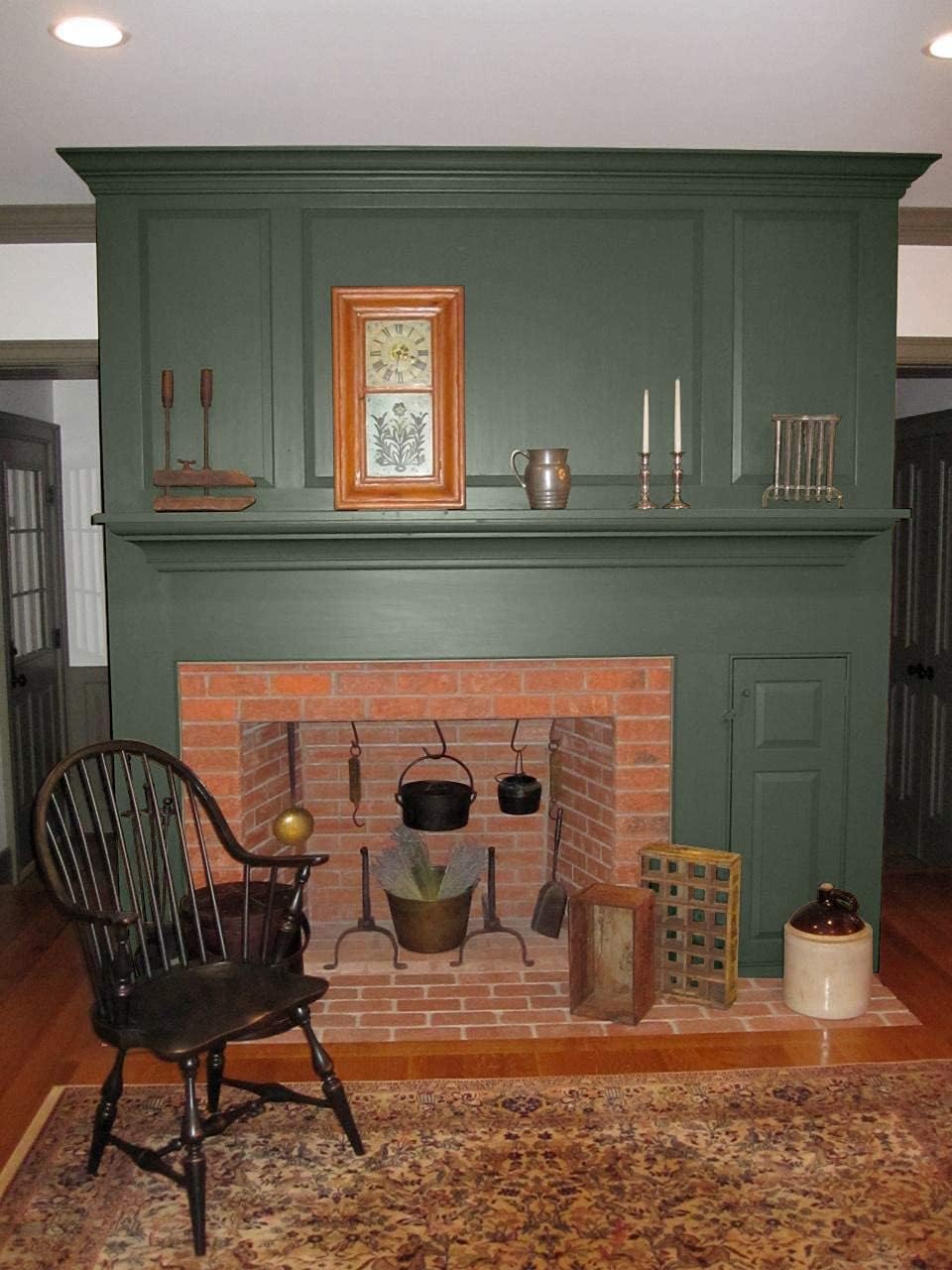 1722pt Tea Caddy Green Old Village Acrylic Latex Paint
