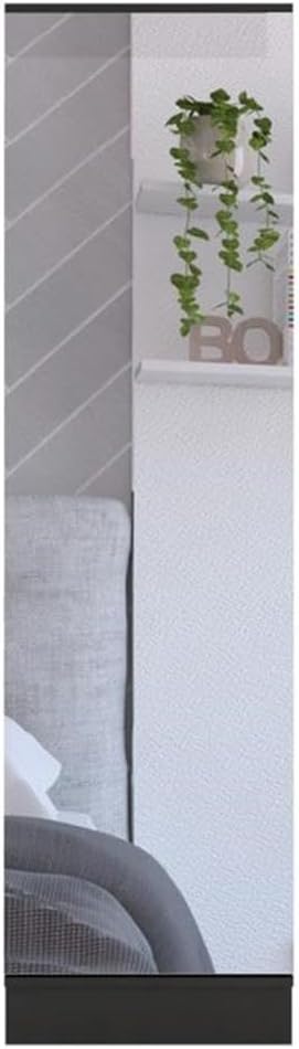 TUHOME Leto XL Easy to Assemble Engineered Wood Shoe Racks for Bedroom in Black