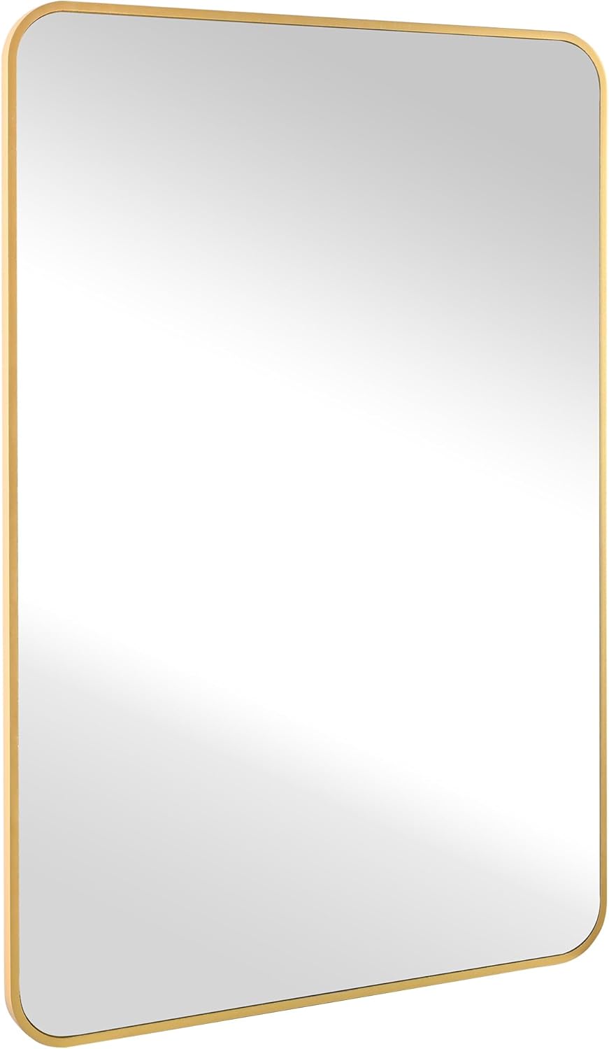 CULER Black Bathroom Wall Mirror and Gold Bathroom Rectangle Mirror