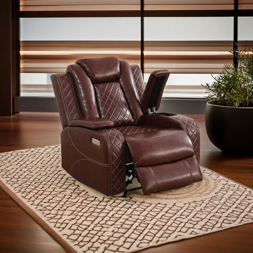 Martin, Loveseat+Sofa, Brown Power Recliner Sofa Set for Living Room